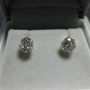 ※※K18YG※※純正18金イエローゴールド※※K18ダイヤモンドピアス1.46ct ペア高級※※☆輝きの一品☆ゴールドピアスの画像6