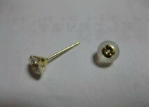 ★★4ミリ★★K18ダイヤモンドピアス1.28ct ペア高級※※☆輝きの一品☆純正18金 イエロー ゴールドピアス_画像6