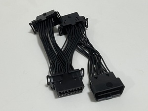 汎用　OBD2出力ソケット　3分岐ハーネス　OBD2に差し込むだけ！！