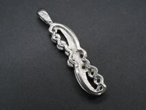 【395】SILVER シルバー ダイヤモンド ネックレストップ ペンダントトップ TIA_画像3