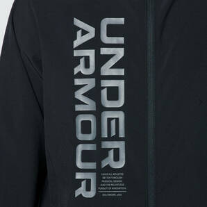 UNDER ARMOUR■アンダーアーマー〔L〕UAストーム ウィンドジャケット パンツ 上下セット 軽量・撥水 ブラック 黒 24'春モデル 正規品の画像5