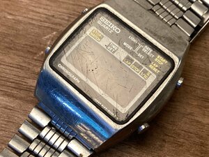 TT-1973 ■送料込■ SEIKO セイコー メンズ デジタル クロノグラフ クオーツ 防水 腕時計 時計 A129-5000 75g●ジャンク扱い/くGOら