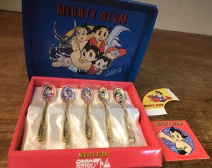 SS-3042■送料込■スプーン さじ 食器 カトラリー MIGHTY ATOM 鉄腕アトム 手塚治虫 アニメ キッチン レトロ 276g●未使用品/くATら