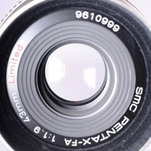 [極上美品, 元箱] PENTAX SMC FA 43mm f/1.9 SL Limited Prime Lens Silver ペンタックス 一眼レフ カメラ 単焦点 レンズ NL-00600の画像5