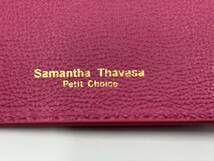 ★未使用品★ Samantha Thavasa サマンサタバサ レディース カードケース 1820225151 レザー 本革 ￥10,450- タグ 箱付き フューシャピンク_画像6