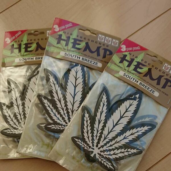 HEMP 芳香剤 ヘンプ 3枚×3組(9枚) SOUTH BREEZE