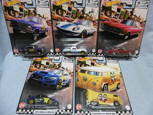 未開封未使用品 1/64 Hot WHeeLs PREMIUM BOULEVARD 21~25 5台組 