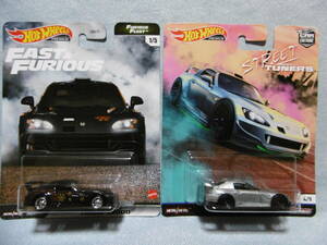 未開封未使用品 1/64 Hot WHeeLs PREMIUM HONDA S2000 2台組 