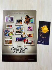 ディズニー WISH ウィッシュ 映画公開記念シール ポストカード スタジオ