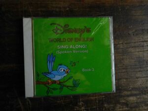 英語知育教育　Disney world of english CD SING ALONG! SPOKEN VERSION BOOK3 未開封ディズニー　ワールド　オブイングリッシュ　出版　