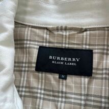 バーバリーブラックレーベル【至高のお洒落】BURBERRY BLACK LABEL デニムジャケット　Gジャン　ジージャン　チェック　ホワイト　白　M_画像4