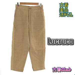 056 Lucruca ルクルカ パンツ クロップドパンツ カジュアル オシャレ レディース ブラウン 38