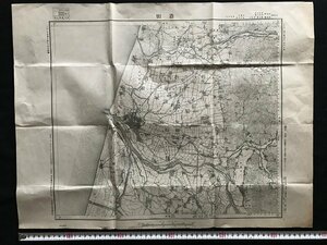 i□*　地図　「酒田」　山形県　1/50000地形図　大正2年測図昭和9年修正測図　昭和21年　内務省地理調査所　1点　/A01-②