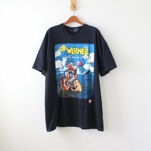 ドイツの漫画 WERNER ヴェルナー 00s Tシャツ 007パロディ 黒に近い濃紺 XL （w-5420326）