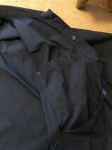 名作！ Porter Classic ポータークラシック 22SS POPLIN GATHERED JACKET ポプリンギャザーコーチジャケット ネイビー サイズ 2_画像8