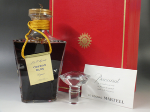 MARTELL CORDON BLEU COGNAC Baccarat/マーテル コルドンブルー バカラ コニャック ブランデー 700ml 替栓付 古酒 未開栓