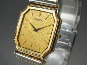 SEIKO CREDOR セイコー クレドール 18K 金無垢 6730-5350 クォーツ 腕時計