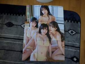 井上瑠夏・中野愛理・熊崎晴香・太田彩夏(SKE48)　みんなビキニ　特大両面ポスター　1種類　雑誌BOMB(ボム)2024年3月号付録 新品 送料無料