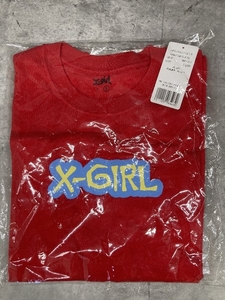 A2r X-GIRL エックスガール Tシャツ サイズ２ 未使用 レッド 赤 ビーズインターナショナル 未開封 保管品