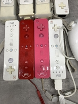 B1b 任天堂 Wii リモコン プラス コントローラー ピンク レッド ホワイト ヌンチャク 現状品 ゲーム_画像3