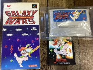 A2m レアレトロゲーム ＳＦＣ ギャラクシーウォーズ GALAXY WARS スーパーファミコン ソフト箱付き 取説付き 現状品