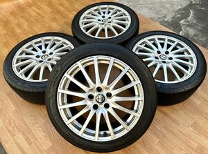 アルファロメオ ジュリエッタ 純正 18インチ アルミホイール★BRIDGESTONE 235/45R18 4本セット★ 159 ブレラ ジュリエッタ ジュリア等に