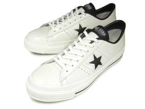  made in Japan Converse one Star J white / black white black 25.0cm 6.5 -inch sneakers new goods original leather 
