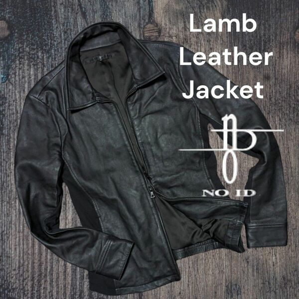 NO ID. ジンカンパニーLamb Leather Jacketレザージャケット　革ジャン