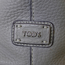 トッズ ショルダーバッグ レザー グレー レディース TOD’S 中古_画像8