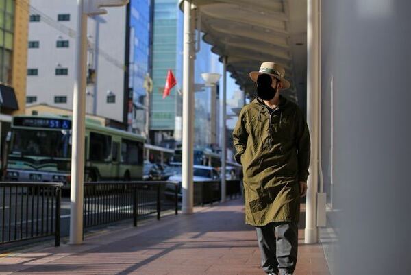 Engineered Garments Long Bush Shirt エンジニアードガーメンツ ロングブッシュシャツ　フードシャツ　レイヤード