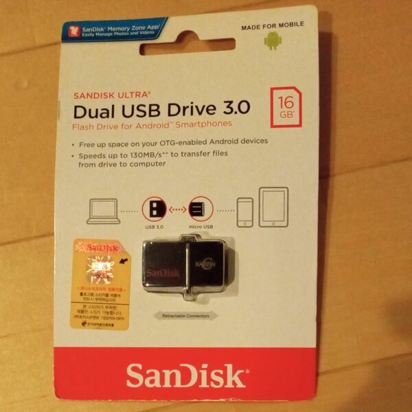 スペシャル　 SanDisk　Dual　USB　Drive3.0　海外パッケージ　未開封