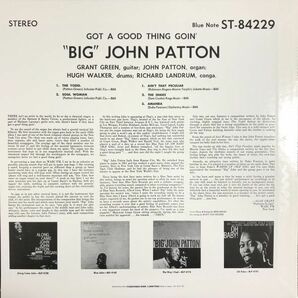 美盤 Big John Patton - Got A Good Thing Goin' / Blue Note / BST 84229 / 1966年 / US / Jazz-Funkの画像2