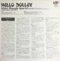 美盤 Ichiro Masuda Quartet - Hello Dolley / ロブスター企画 LDC-1032 / 1982年 / JPN / Cool Jazz, Bop, Hard Bop_画像3