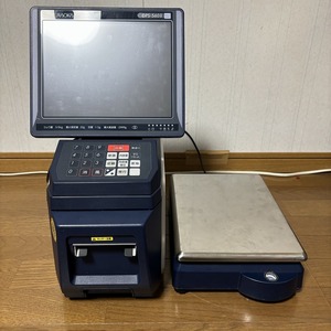 寺岡精工　ラベルプリンター　電子抵抗式はかり　DPS-560Ⅱ　中古　通電確認、印字確認済み　現状品　はかり付き　TERAOKA