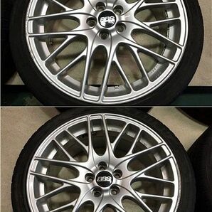 BBS GERMANY CS 18インチホイール 4本セット 7.5J +48mm PCD100 5穴 ZVW30 プリウスで使用 ZN6 ZN8 86 ZC6 ZD8 ドイツ製 ジャーマニーの画像3