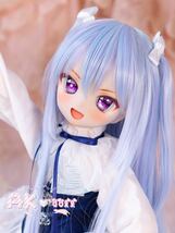 【AK*doll】DDH-01 カスタムヘッド 開口 SW セミホワイト レジンアイ付き_画像8