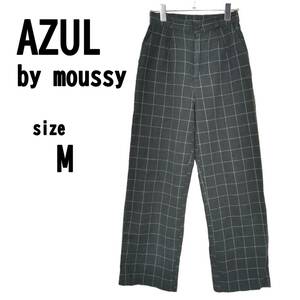 [M]AZUL by moussy azur женский проверка брюки тонкий 