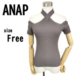 【F】ANAP アナップ レディース トップス 薄手ニット オフショルダー