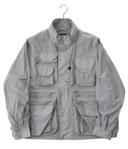  【美品】DAIWA PIER39 TECH 2WAY PERFECT FISHING JACKET/マウンテンパーカ/サイズS/グレー　フィッシングジャケット ベスト