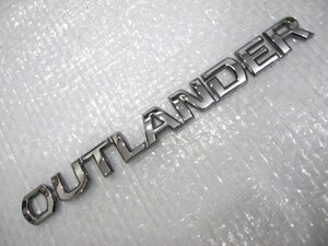 ★希少 アウトランダー OUTLANDER 三菱 MITSUBISHI GG2W? CW4W? ロゴ シルバーエンブレム 1点 旧車 中古