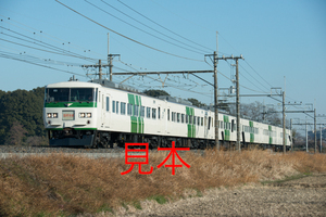 鉄道写真データ（JPEG）、00740813、臨時快速、早春成田初詣号（185系OM03編成）、JR東北本線、蓮田〜東大宮、2017.01.07、（7360×4912）