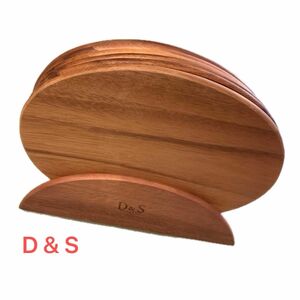 D&S 木製ブレックファーストボード6pcsセット　ウッドウェア　アカシアプレート