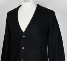 希少 15AW Supreme Heather Mohair Cardigan Black Medium シュプリーム モヘア ニット カーディガン 黒 b7774_画像3