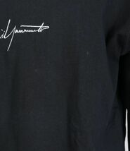 18AW Yohji Yamamoto x NEW ERA L/S Tee ヨウジヤマモト ニューエラ ロゴ刺繍 長袖 Tシャツ 黒 5 XLARGE b7836_画像5