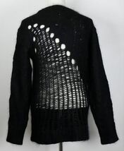 01AW NUMBER (N)INE ナンバーナイン モヘア 60 シルク 40 ニット size2 black セーター sweater b7775_画像5