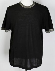 HERMES エルメス コットン 半袖 ニット Tシャツ XL イタリア製 b7461