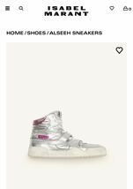 ISABEL MARANT イザベルマラン 新品 ALSEEH メンズ ハイカット スニーカー 41_画像6