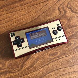 任天堂 GAME BOY micro ゲームボーイミクロ 本体 通電確認済み マリオブラザーズNintendo 