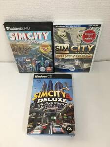 **F107 Windows Sim City SIMCITY + Sim City 3000 + Sim City 4 Deluxe 3 шт. комплект **