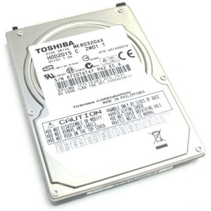 ★中古動作品★2.5インチ TOSHIBA ノート用HDD 80GB　IDE ハードディスク　MK8032GAX★送料無料★初期保障あり